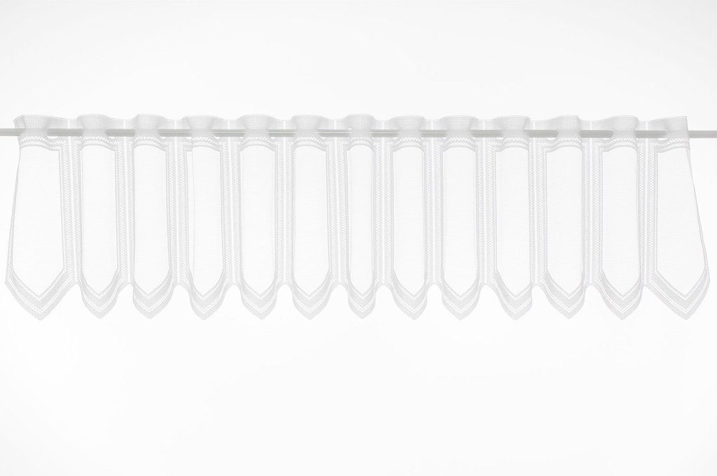 Scheibengardine nach Maß schlichter Jacquard, Gardinen Kranzusch, Stangendurchzug, transparent, Kurzgardine, Wunschmaß, Stablöcher, transparent, verschiedene Höhen