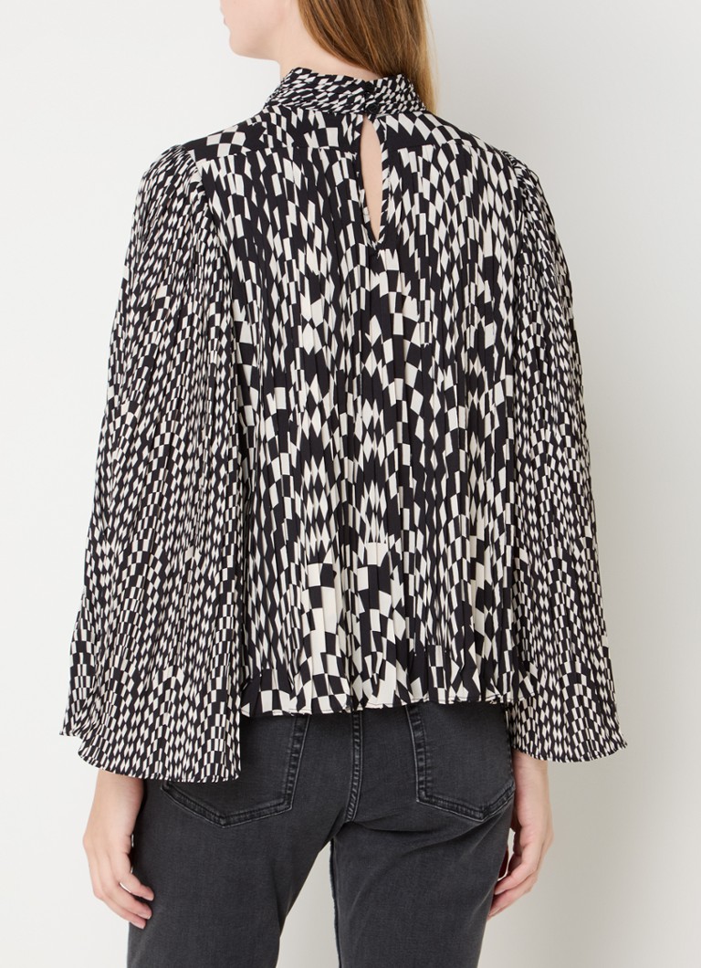French Connection  Fern Arie tuniek met grafische print en trompetmouw
