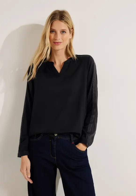CECIL Bluse mit Tapedetail