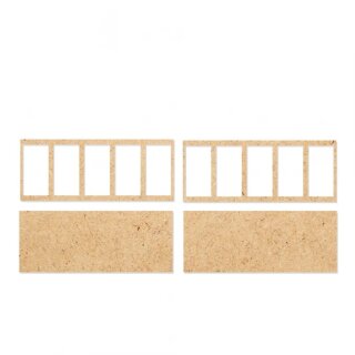 Kromlech Bases - Heavy Cavalry 5x1 Rectangle Base Converter Trays (2)