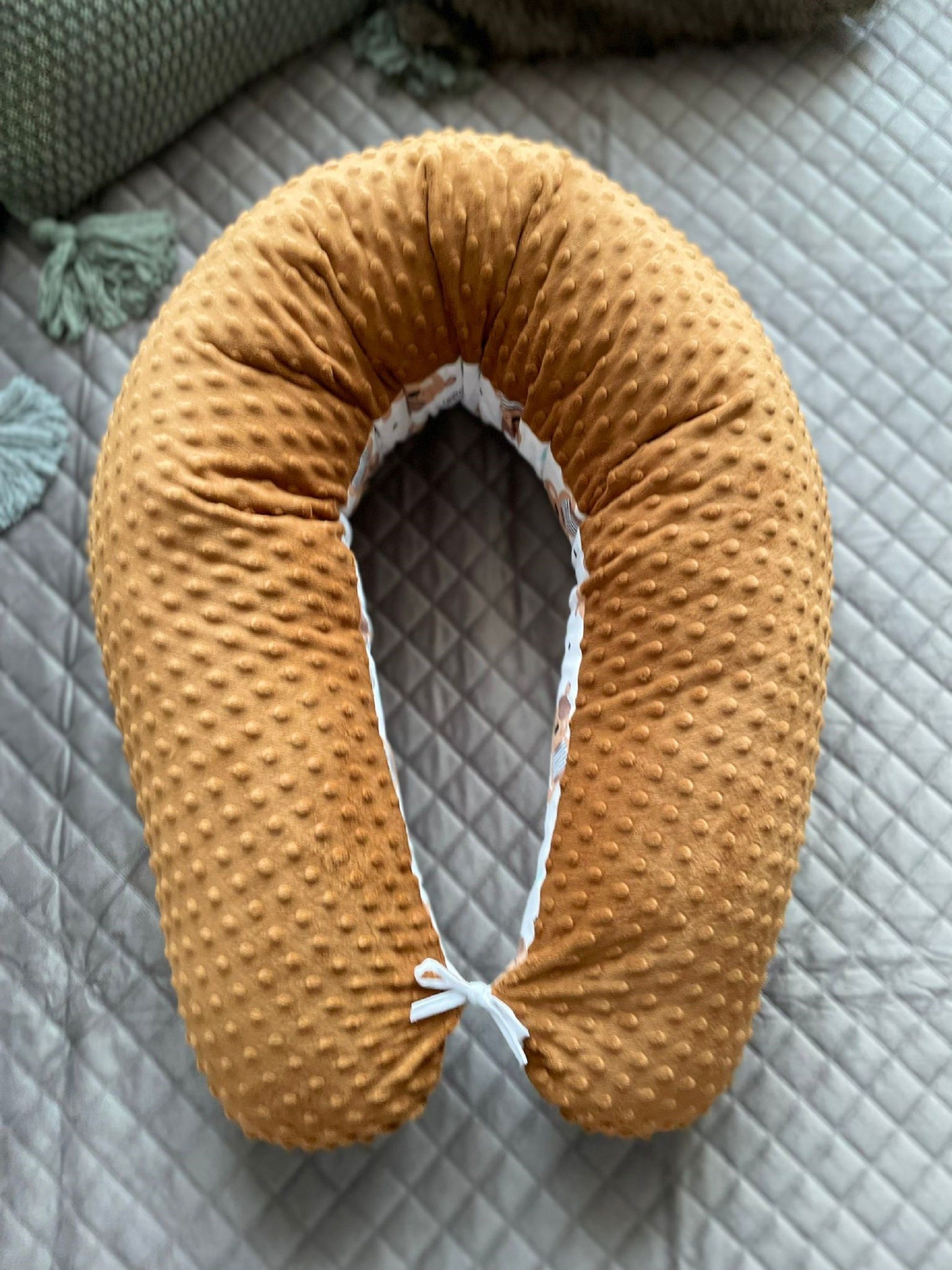 Loolay Stillkissen Waffelpique o. MINKY Seitenschläferkissen Schwangerschaftskissen XXL, Attmungsaktive WAFFEL o. angenehm MINKY + GLATT Baumwolle WEICH Stillkissen LOOLAY®, 170 cm Stillkissen + abnehmbar BEZUG, 100% Europäische Stoffe und Kleinserie