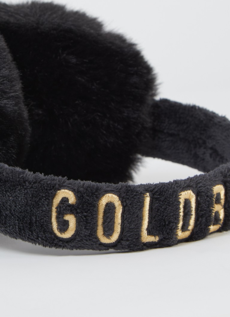 Căști Goldbergh din piele ecologică cu logo brodat
