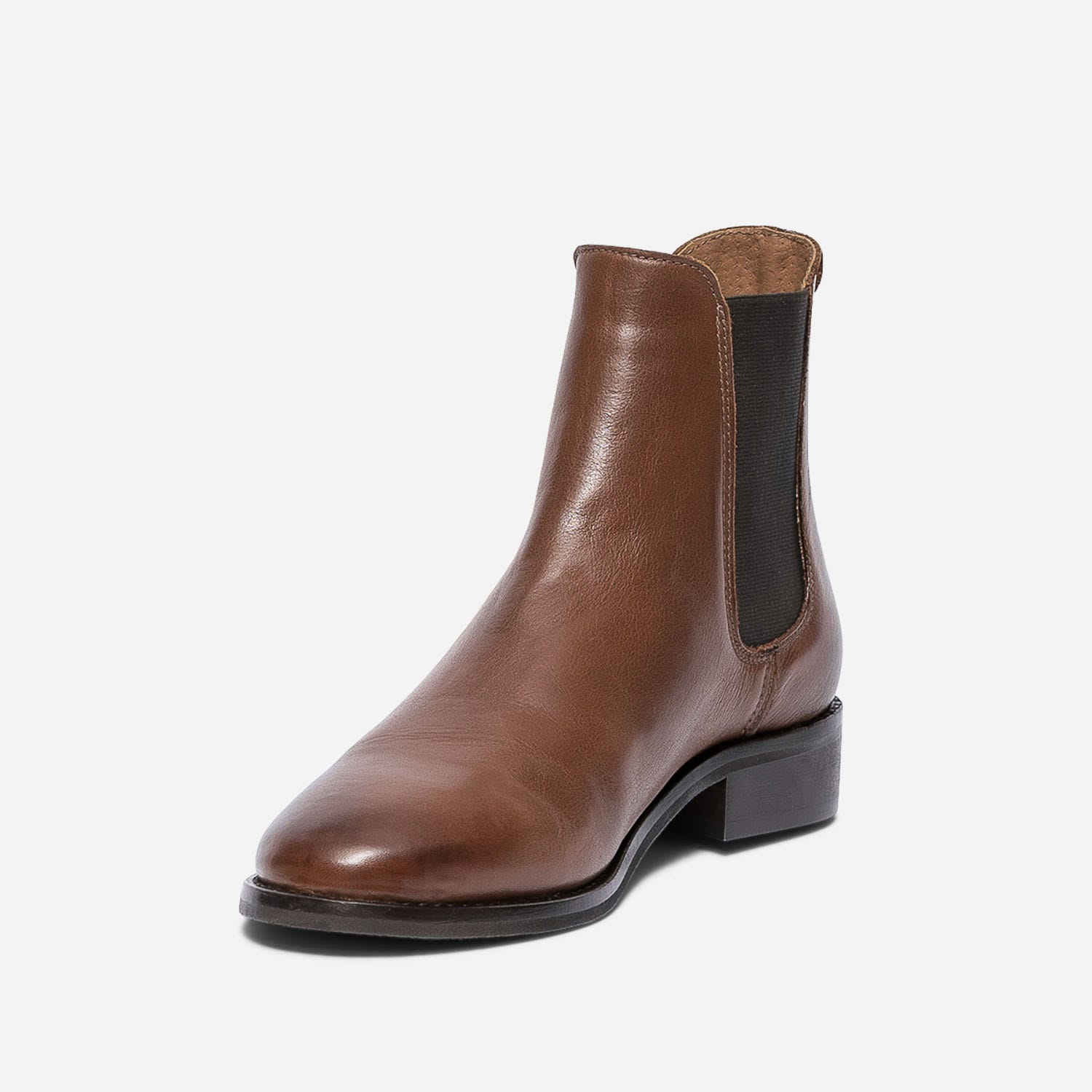 Chelsea boots cognac en cuir