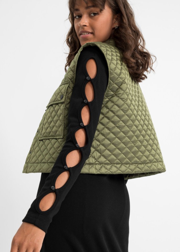Midikleid mit Schlitz und Cut-Outs