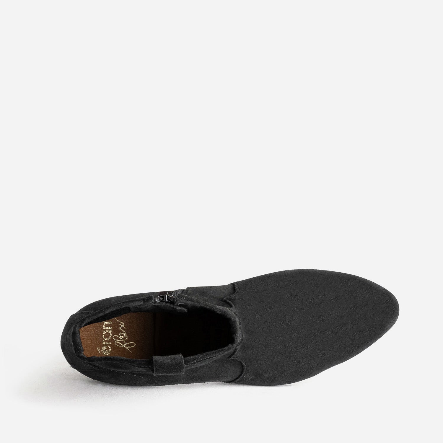 Boots Western ERAM FLEX noir en cuir velours