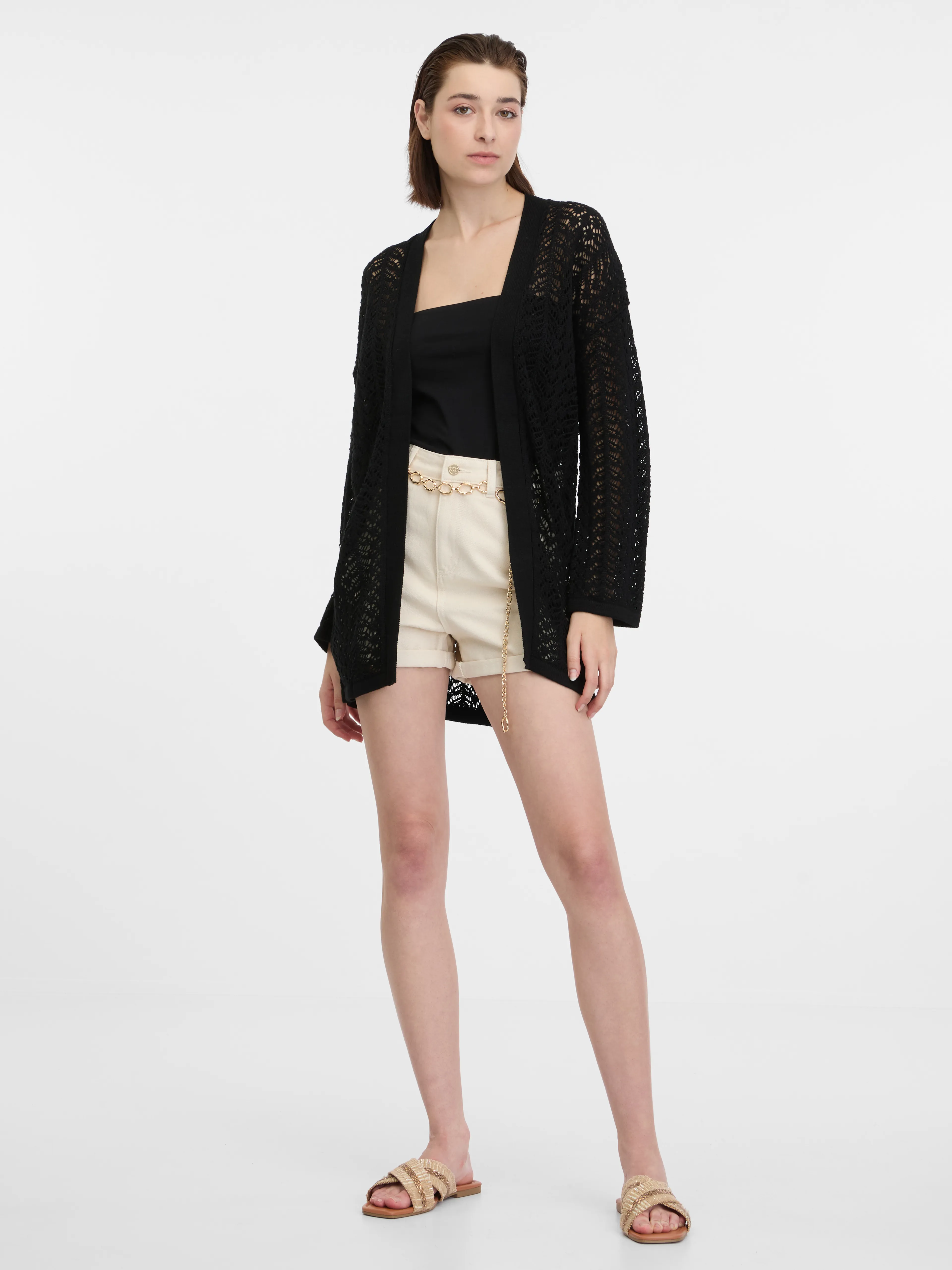 Schwarze Damen-Strickjacke ORSAY