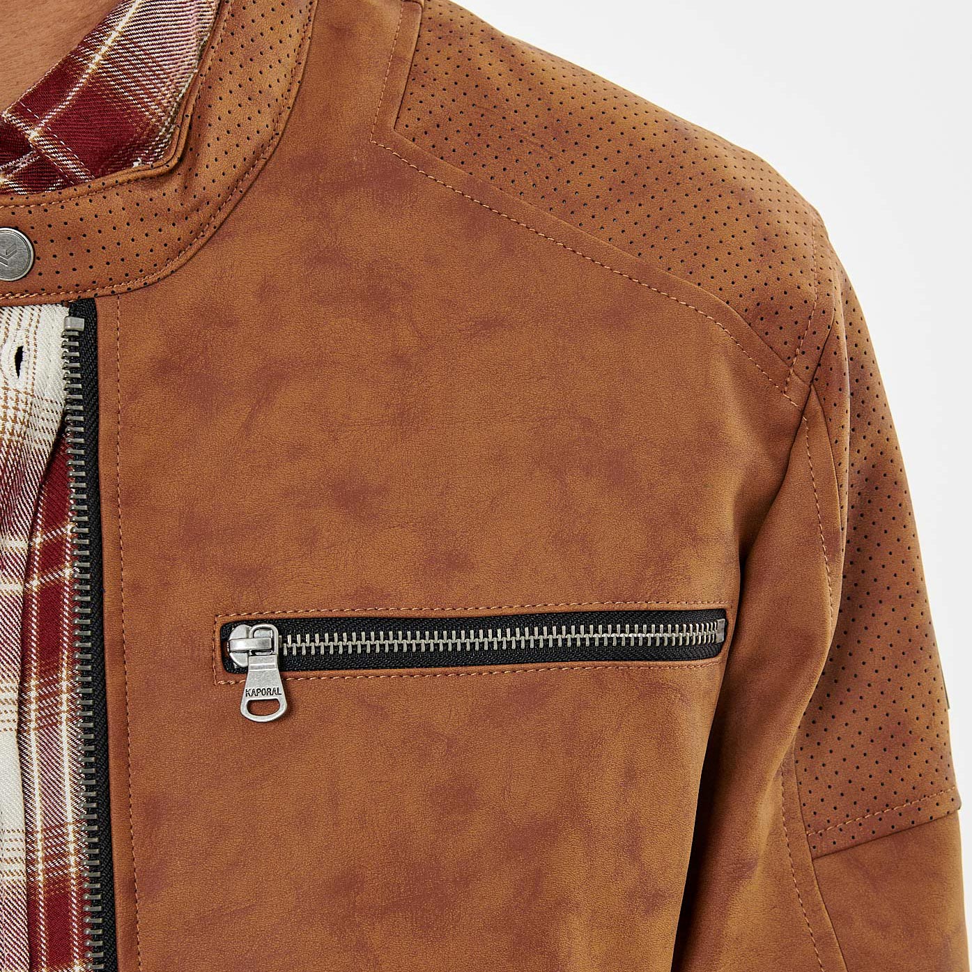 VIRAK  Blouson camel homme