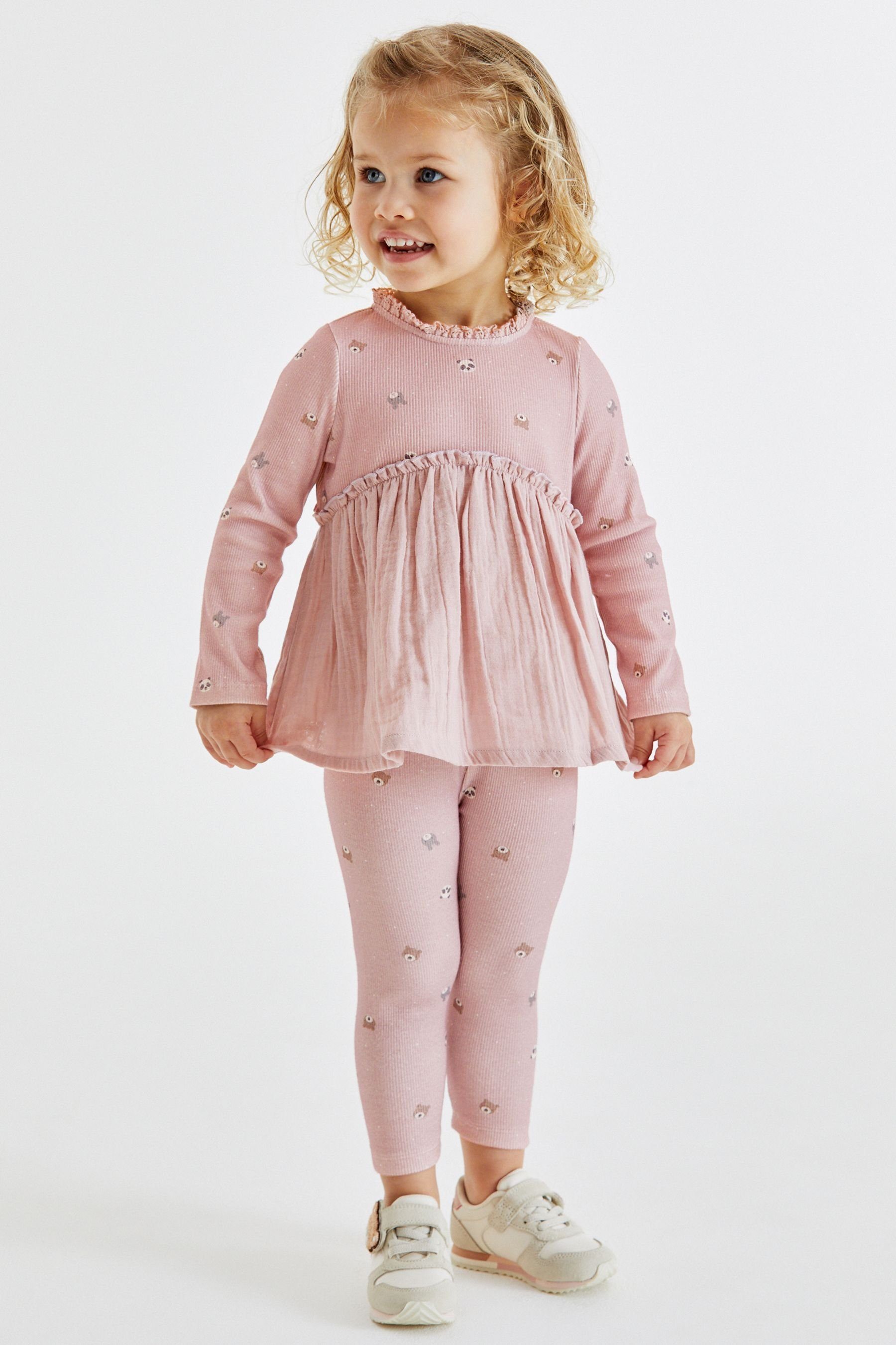 Next Leggings Gerippte Jerseyleggings (1-tlg)