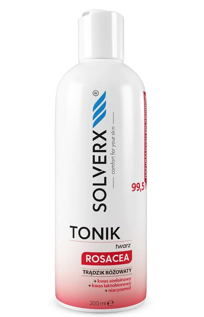 „Solverx Rosacea“ veido tonikas, 200 ml