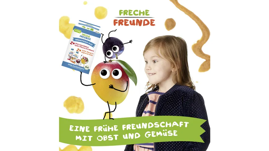 Freche Freunde Bio Quetschie MultiPack Frühstücks-Mix 400 g