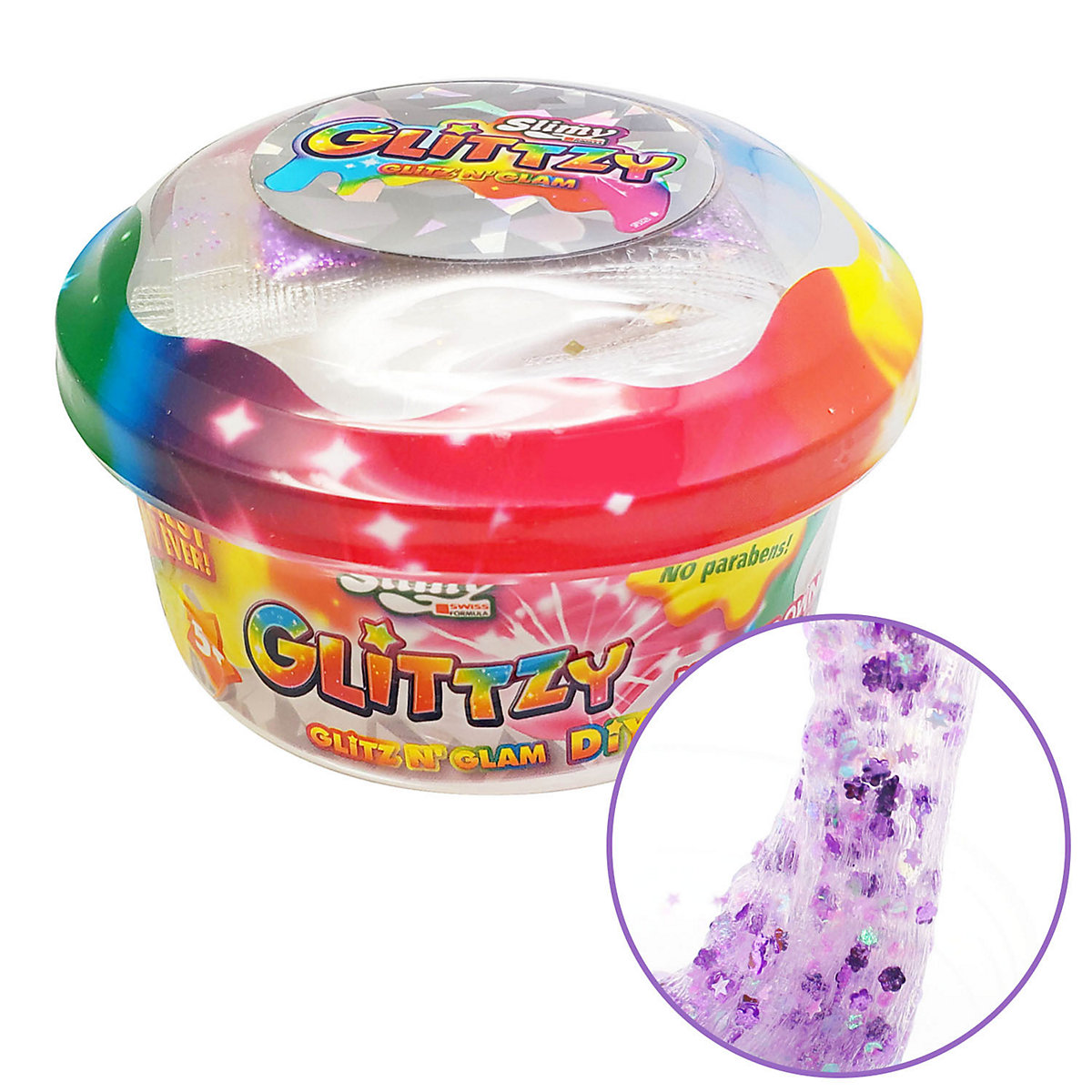 SLIMY® Glittzy DIY - Original Slimy Slime Spielmasse für Kinder, der glitzerndste Schleim aller Zeiten zum Selbermischen