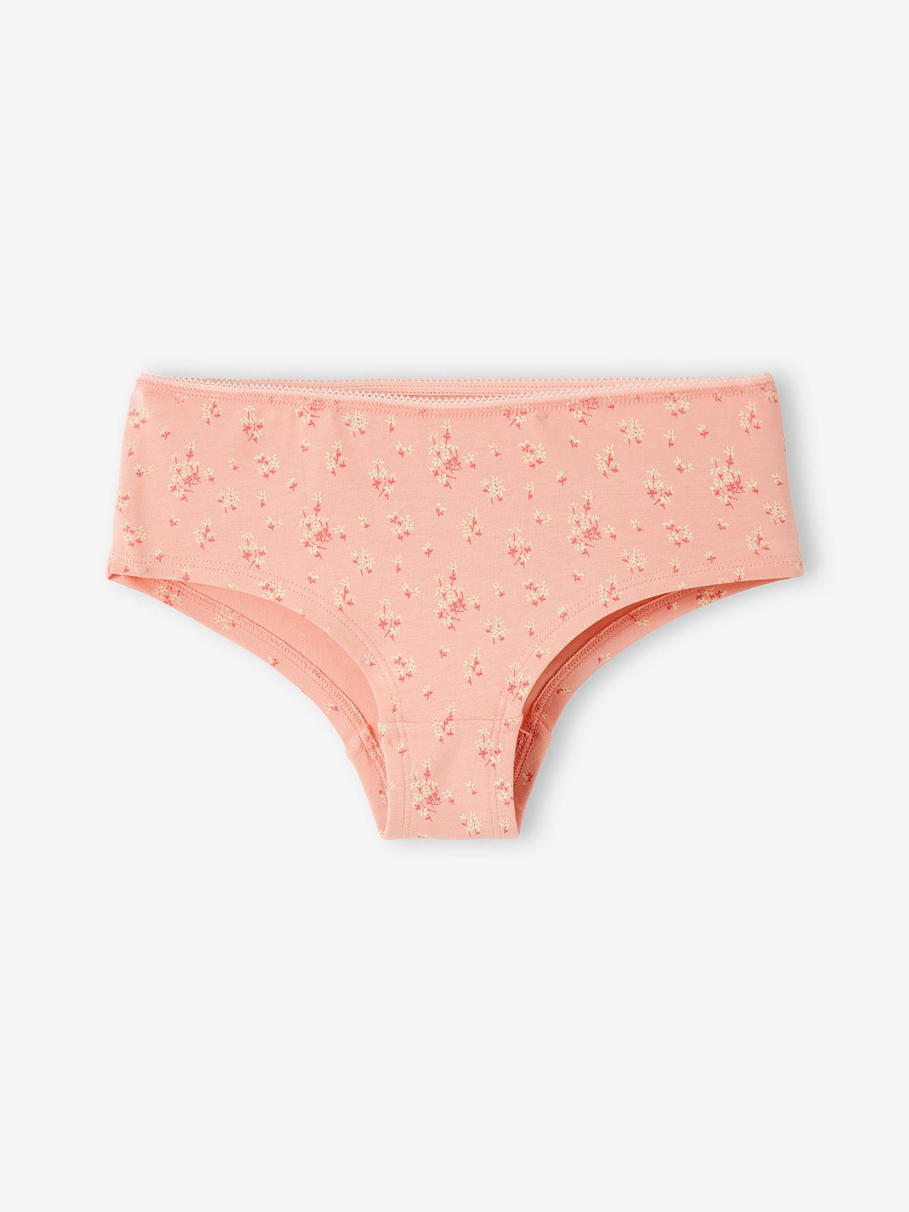 Lot de 3 shorties fleurs et lama fille lot rose