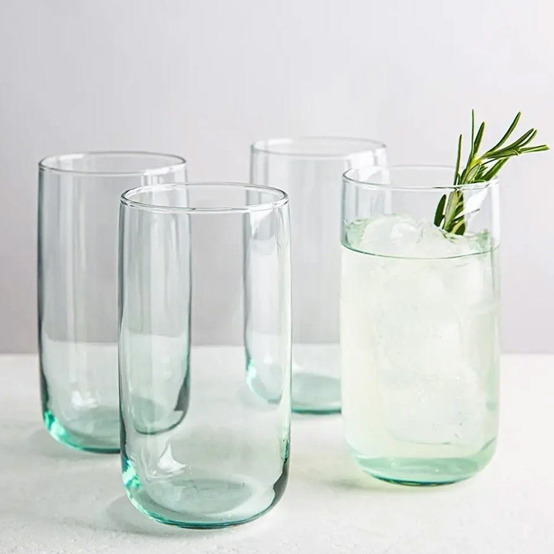 Pasabahce Longdrinkglas 3-Teilig Iconic Wassergläser Wasser-Gläser Ikonisches Glas 365 cc