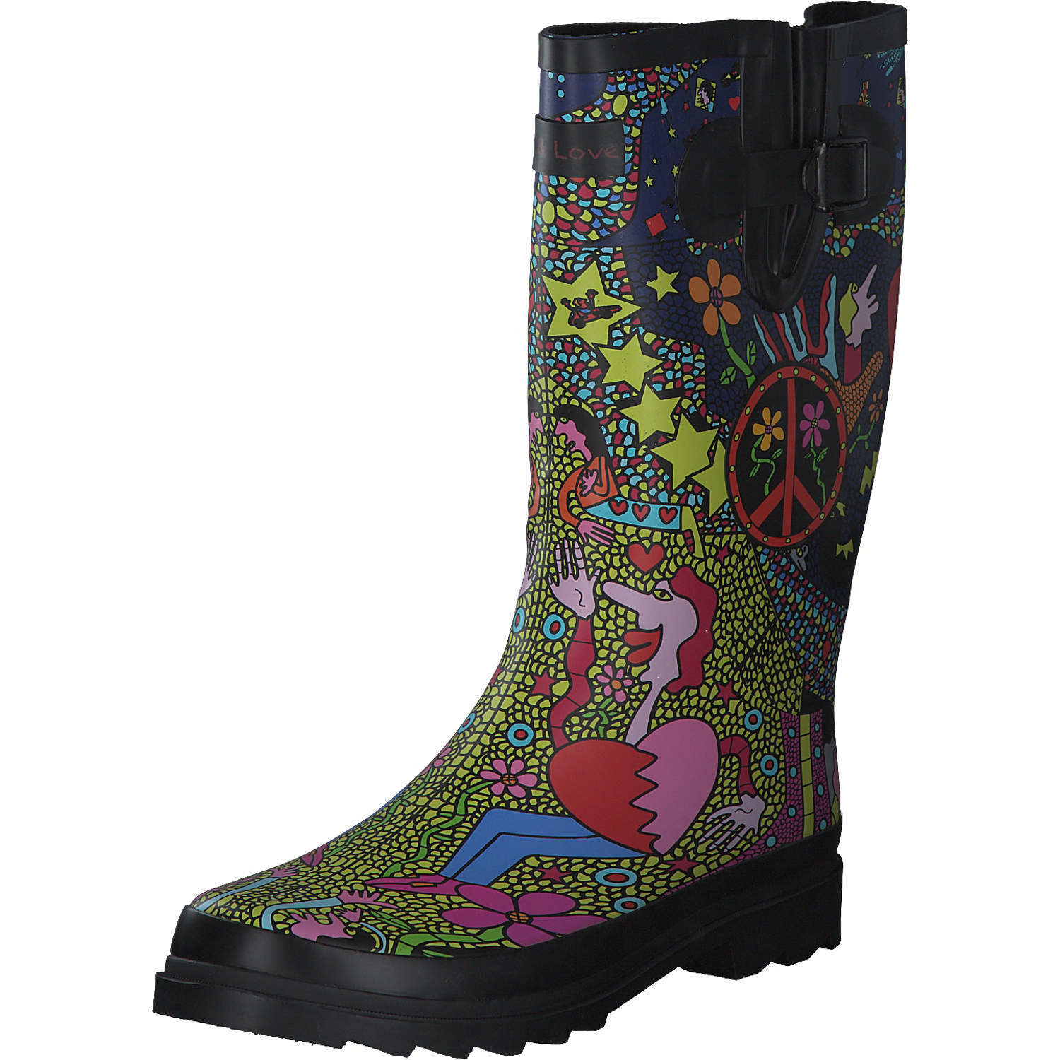 Dockers 51AV901, Gummistiefel, Damen, schwarz multi