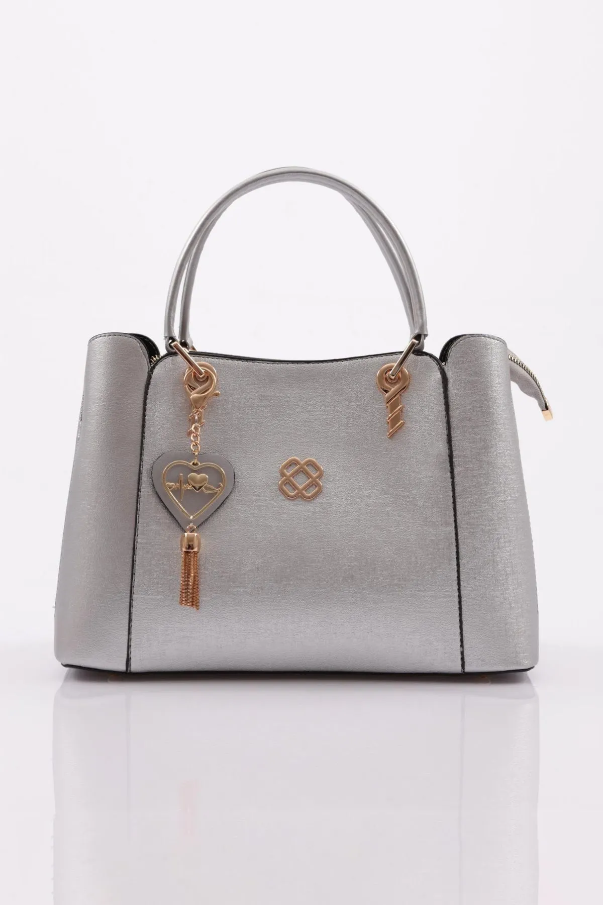 DGN  3267 Modell Silber Taycan Damen Schulter- und Handtasche