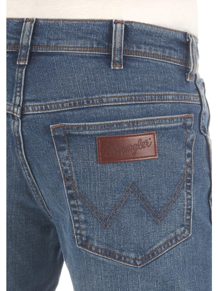 Wrangler Jeans Texas Slim Stretch slim in Blau günstig kaufen