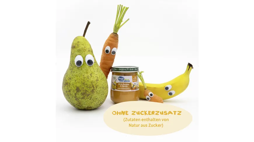 Freche Freunde Bio Gläschen Birne, Banane & Karotte 120 g