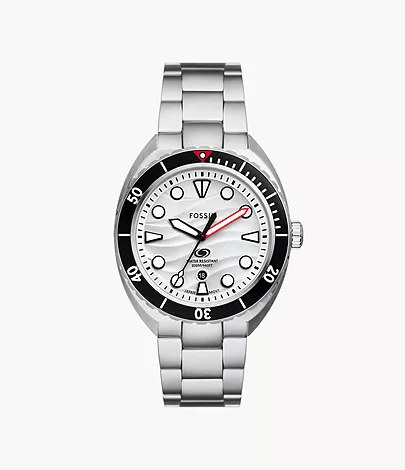 Fossil Uhr Breaker Dive 3-Zeiger-Werk Datum Edelstahl