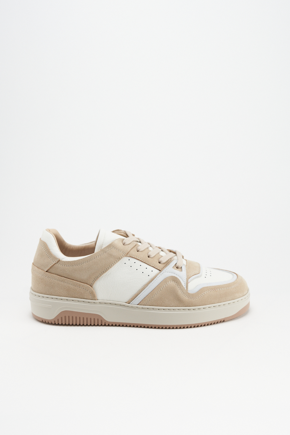 CPH167M leather mix white/cream beige