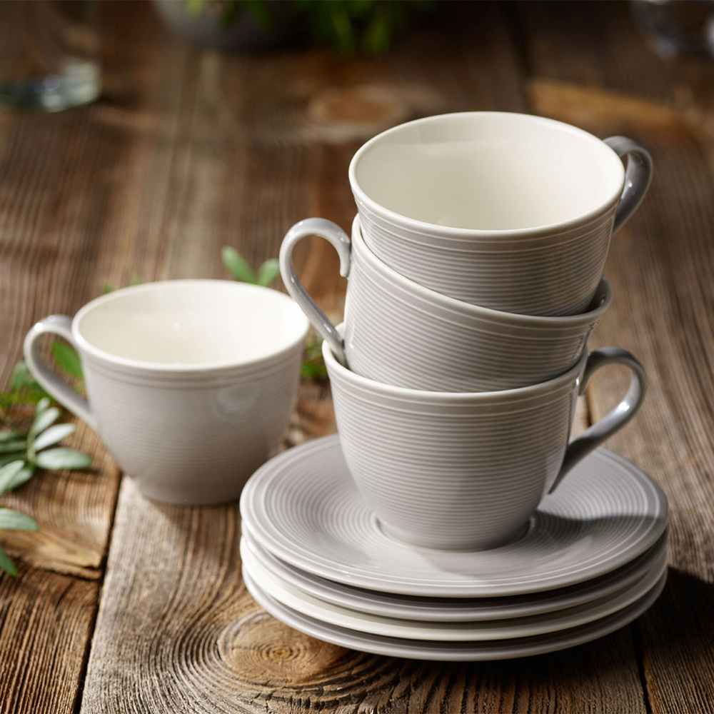 like. by Villeroy & Boch Soucoupe tasse café Color Loop Stone Tasse
