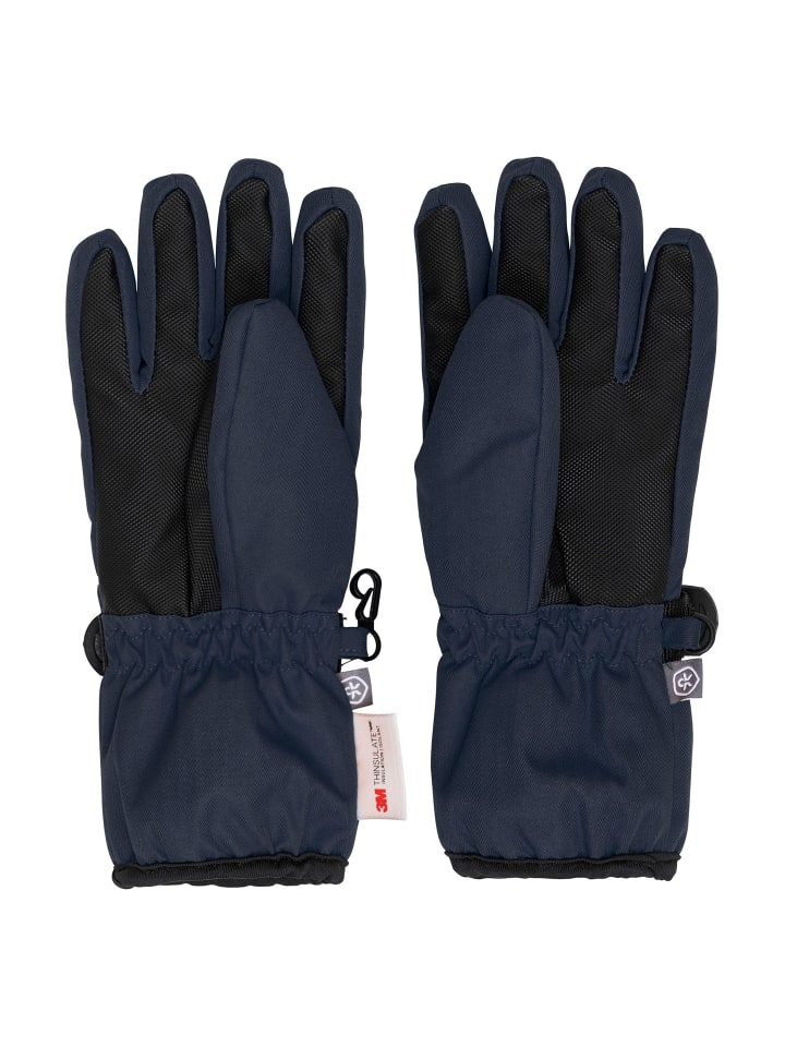 Color Kids Skihandschuhe COGloves 5458 5458 Verstellbare Handschuhe mit Logo in Blau günstig kaufen