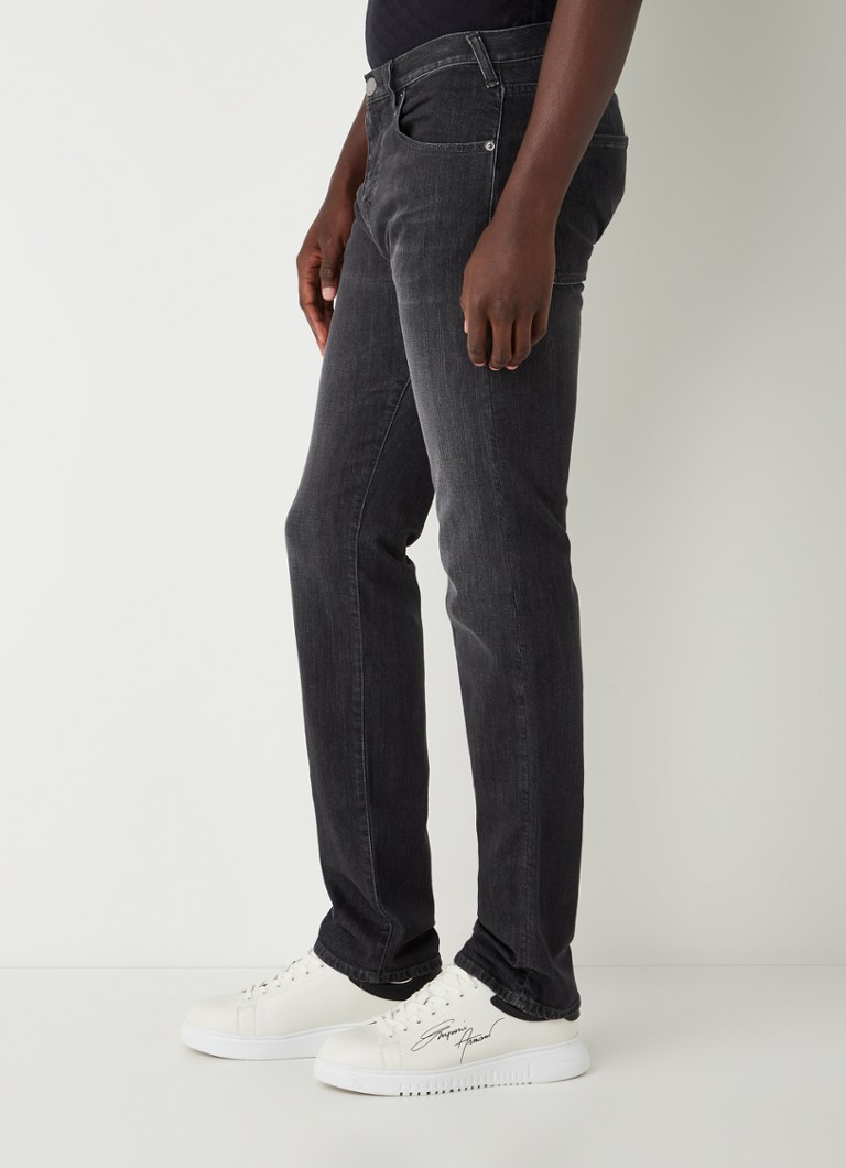 Blugi Emporio Armani cu croială dreaptă și tijă elastică