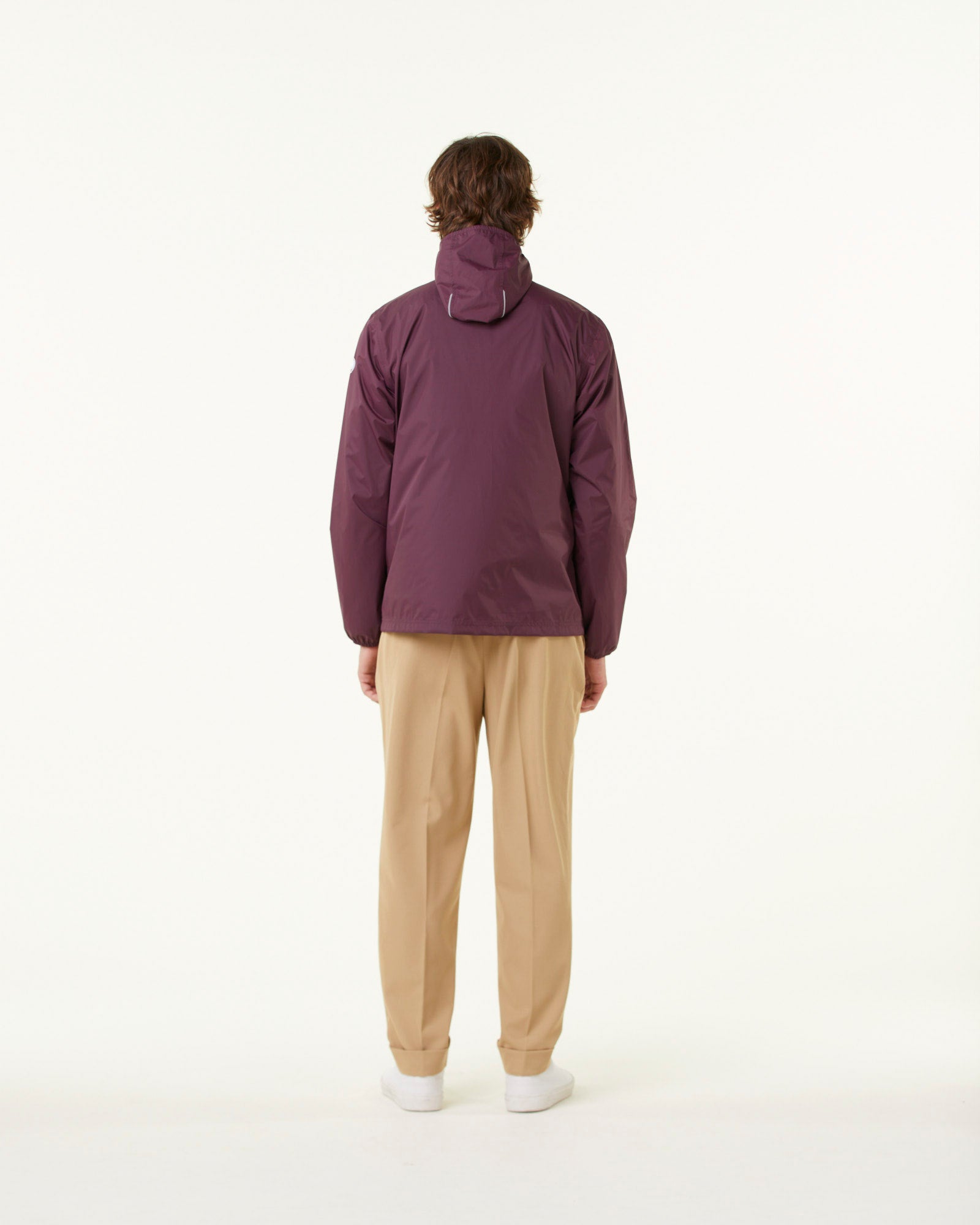 Imperméable à capuche paquetable Aubergine Manille