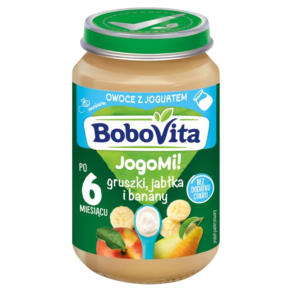 Bobovita Æbler og Bananer med Yoghurt - Dessert 190 g