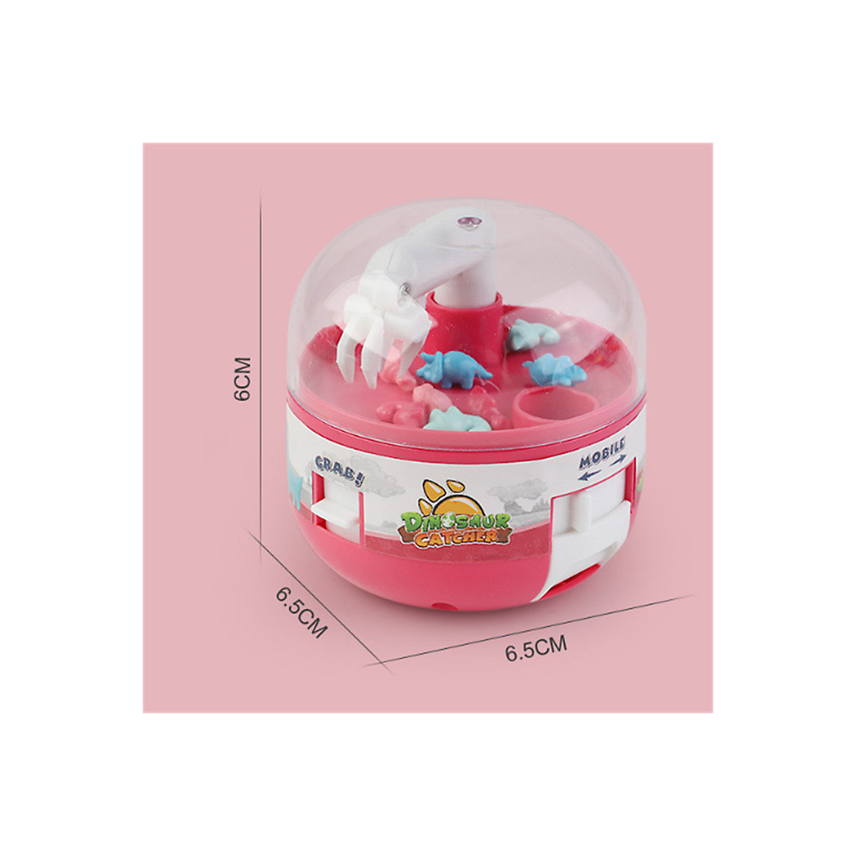 Mini Greifpuppe Gashapon Spielzeugmaschine Kapsel maschine Mini Dinosaurier fänger interaktives