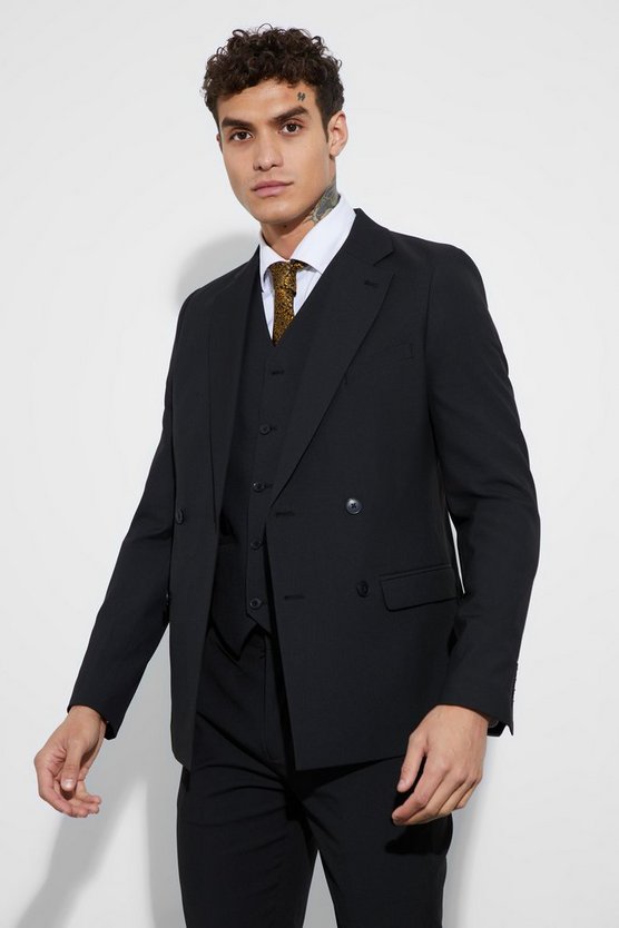 Doppelreihige Super Skinny Anzugjacke