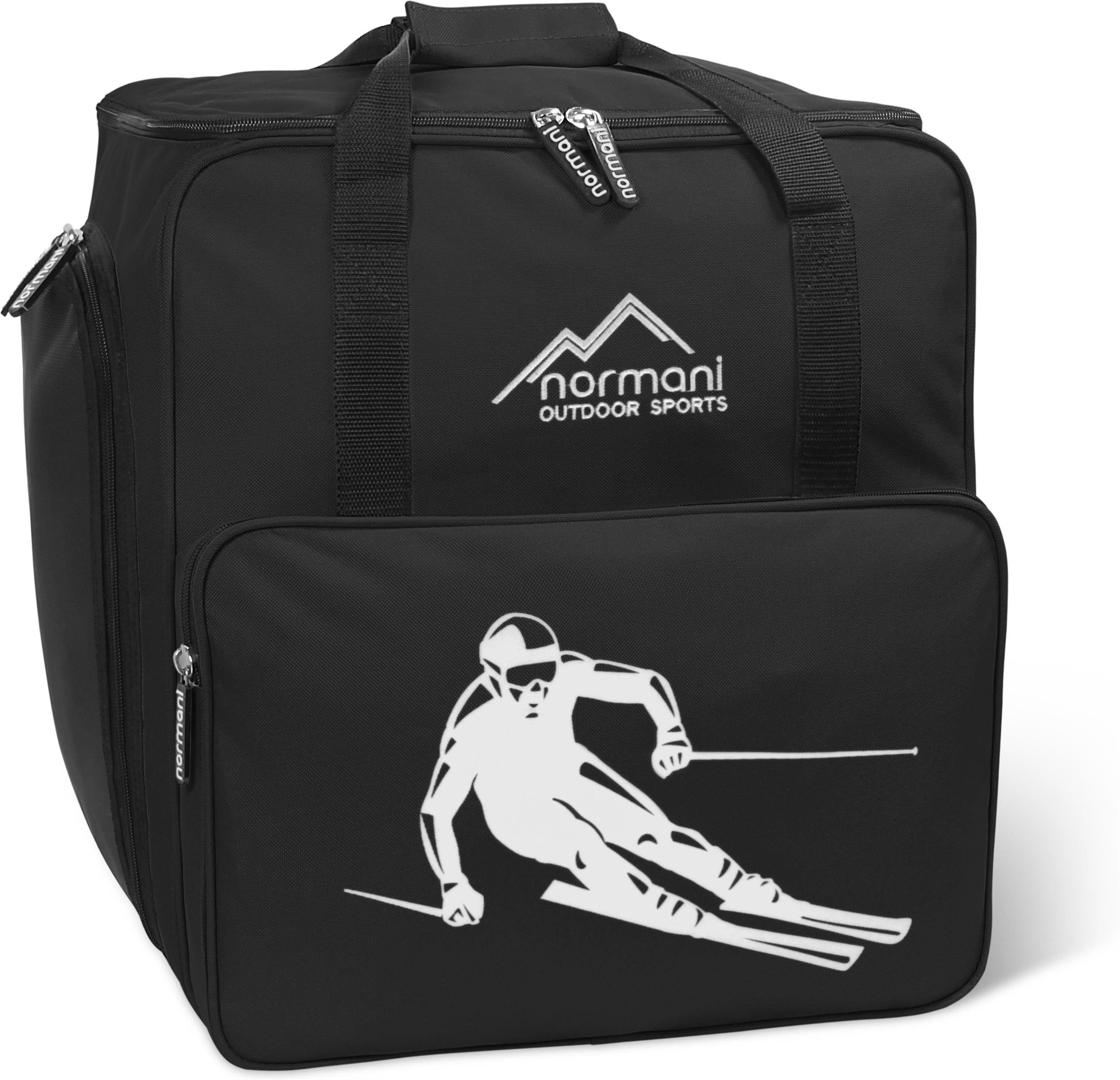 normani Sporttasche Kombiset Skitasche und Skischuhtasche, Skiset Skibag gepolsterte Skitasche Skisack für 1 Paar Ski, Skischuhe und Stöcker