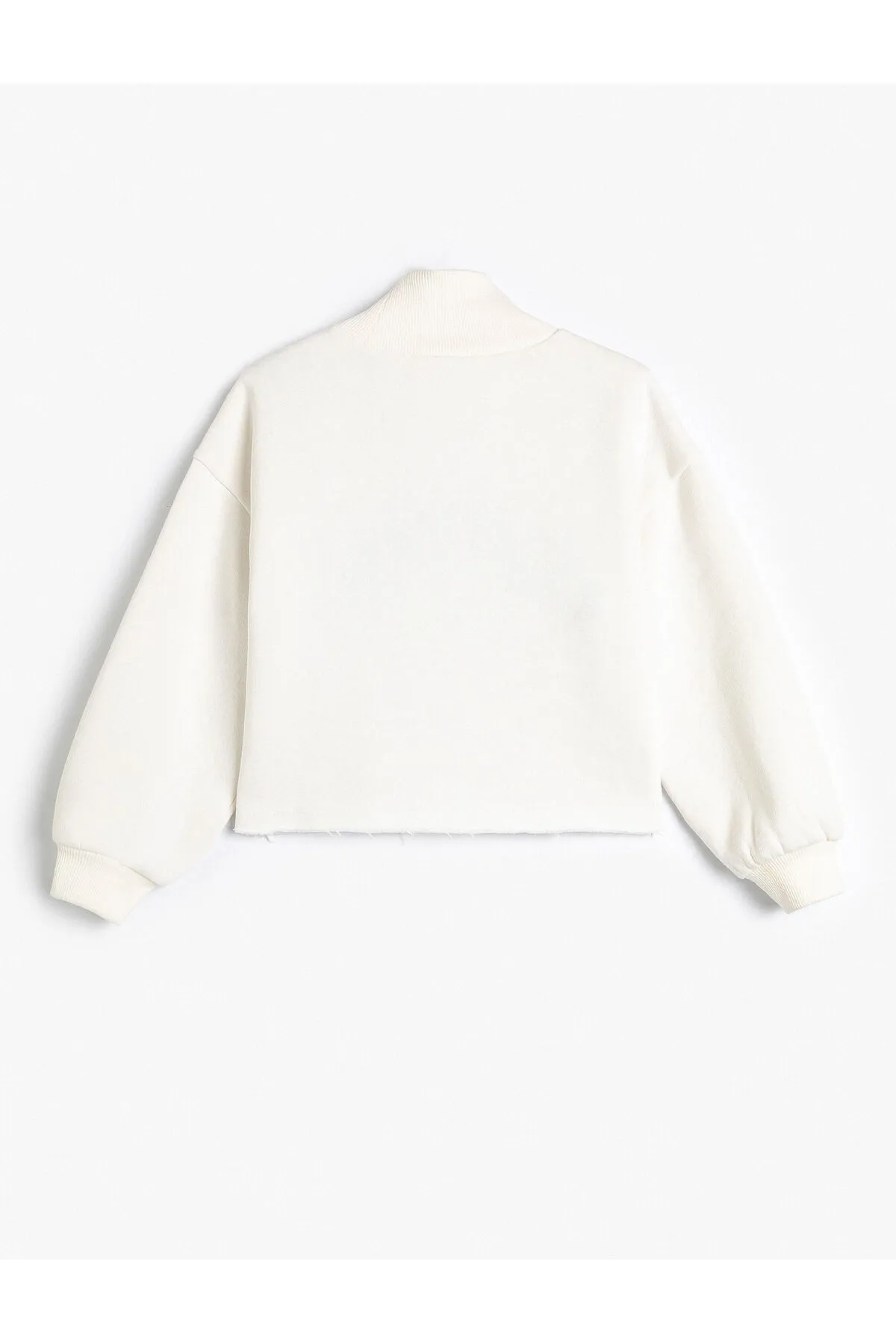 Koton  Crop Oversize College Sweatshirt Stehkragen mit Schleife