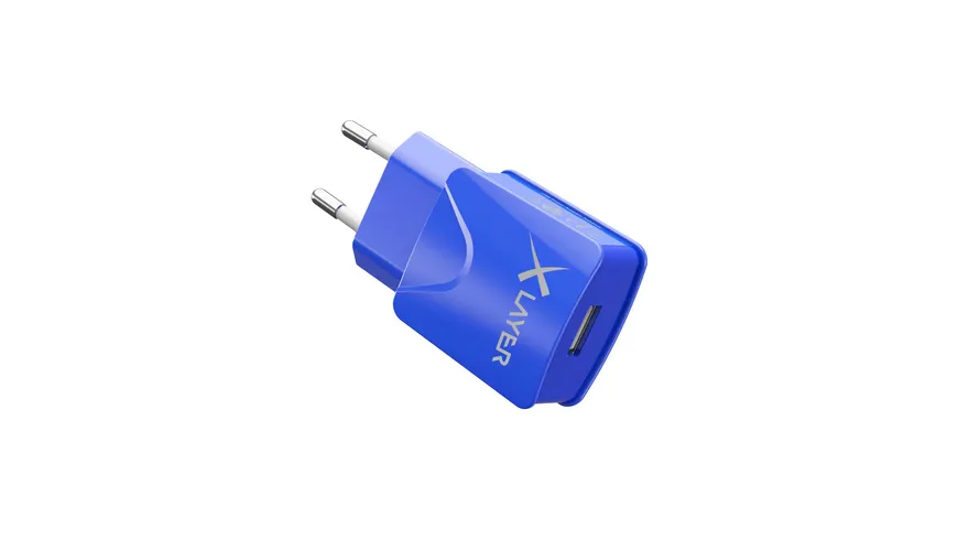 Xlayer Ladegerät Colour Line USB Netzteil 2.1A Blue
