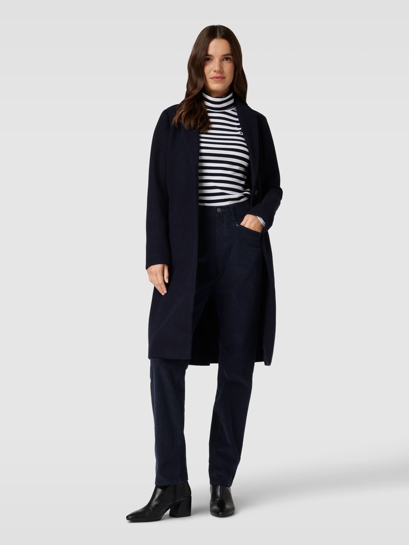 Cordhose mit seitlichen Eingrifftaschen in marineblau