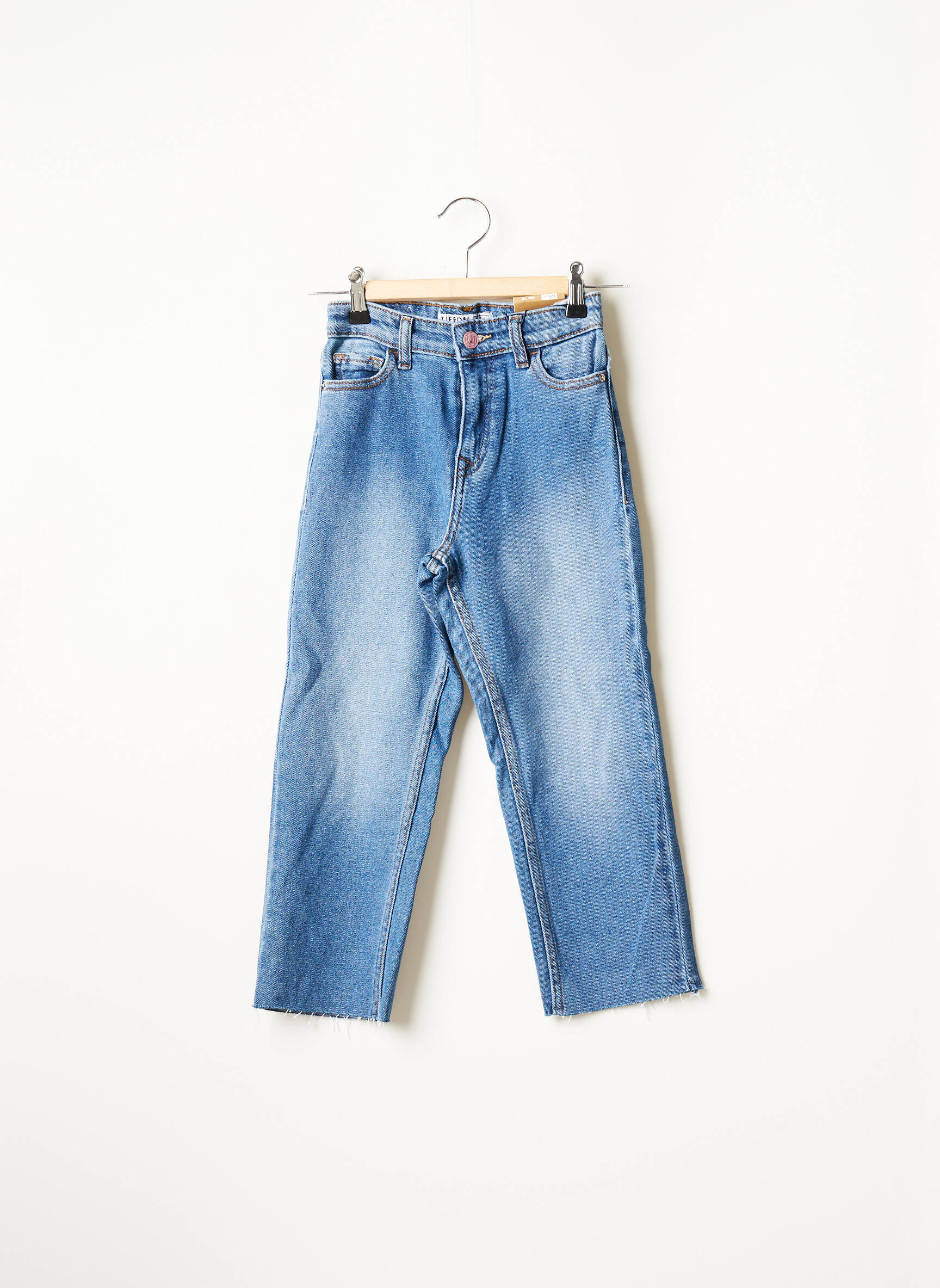 Tiffosi Jeans Coupe Droite Fille couleur bleu