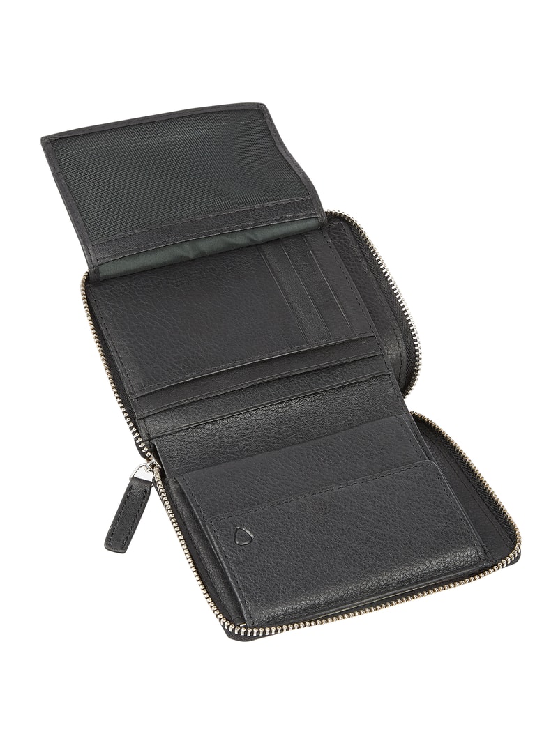 Geldbörse aus Leder in schwarz
