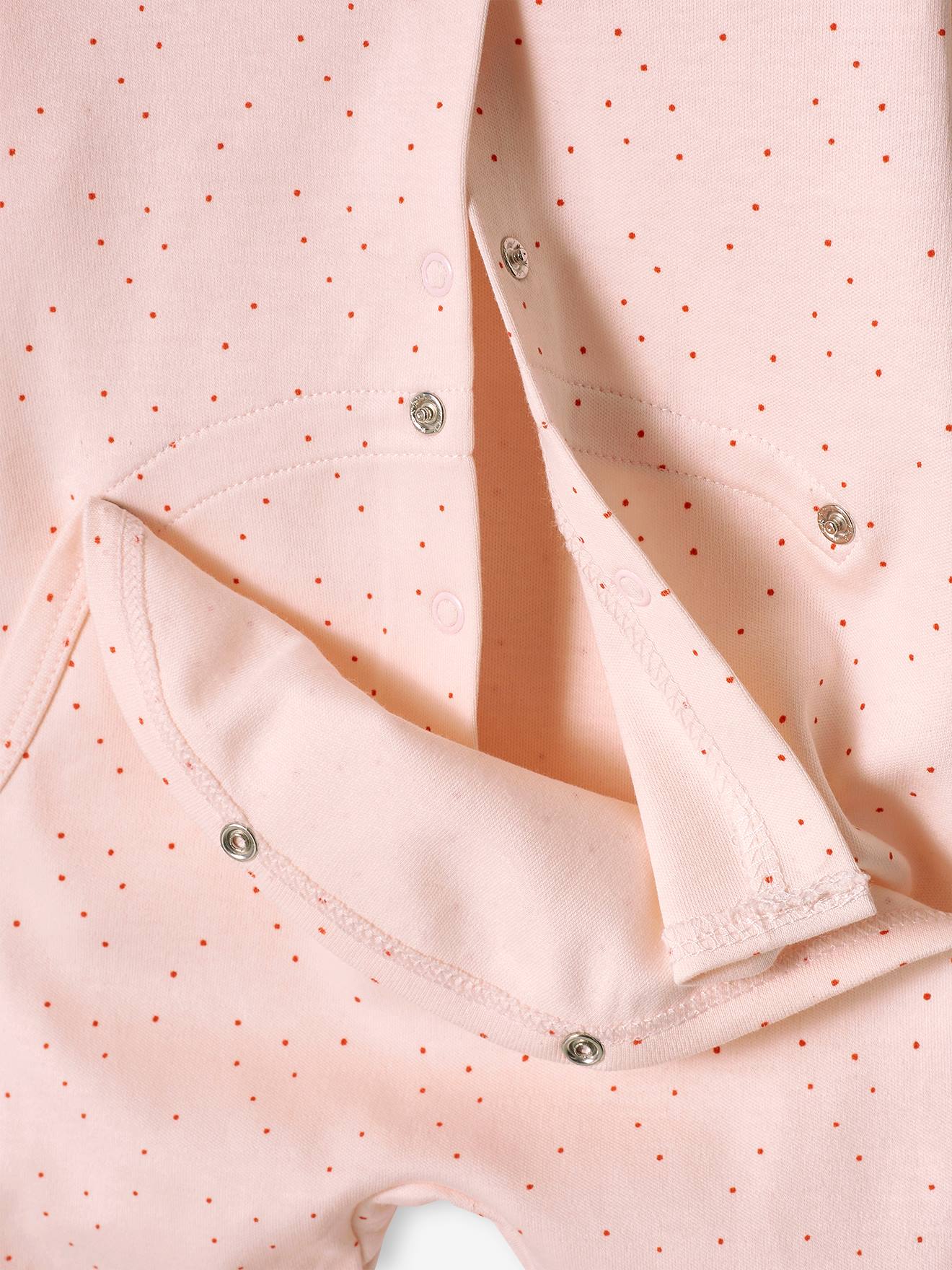 Vertbaudet 2er-Pack Mädchen Baby Strampler Oeko-Tex - zartrosa