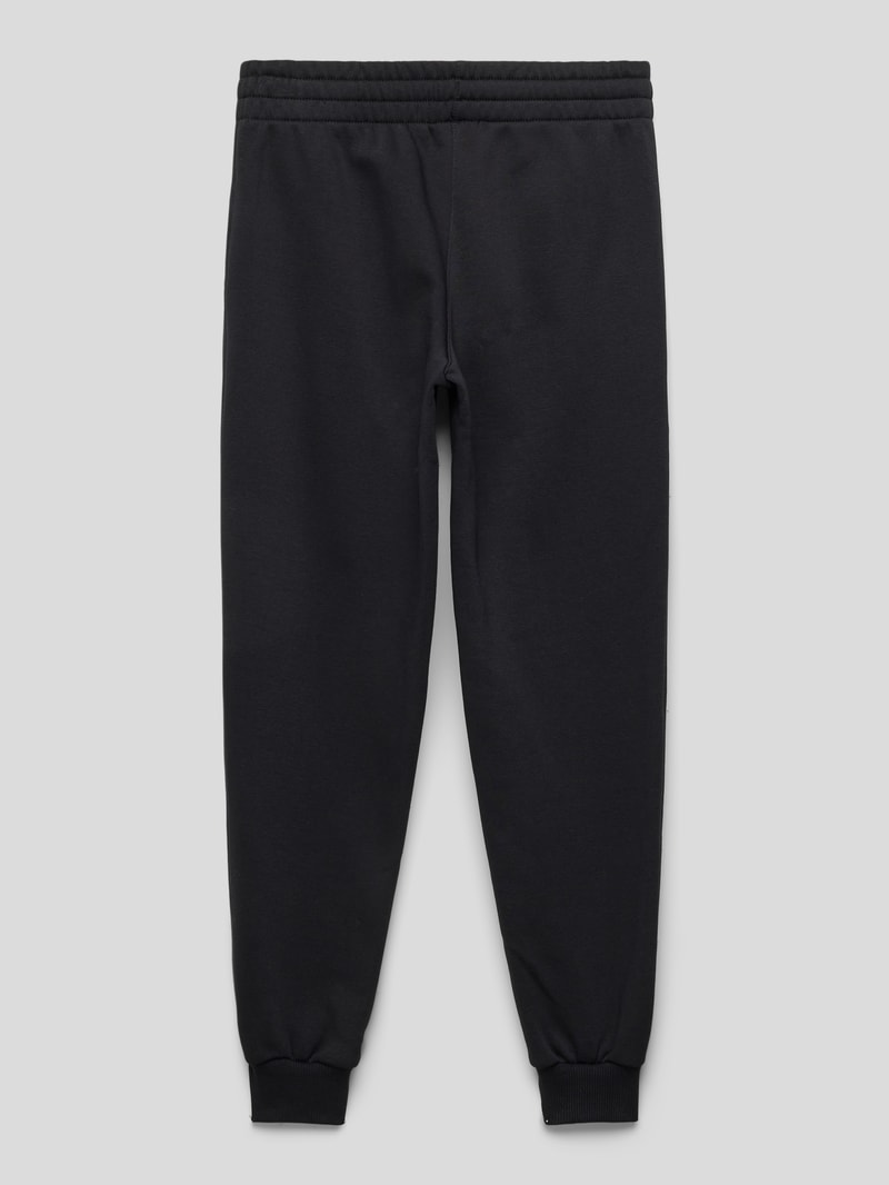 Sweatpants mit Label-Stitching in schwarz
