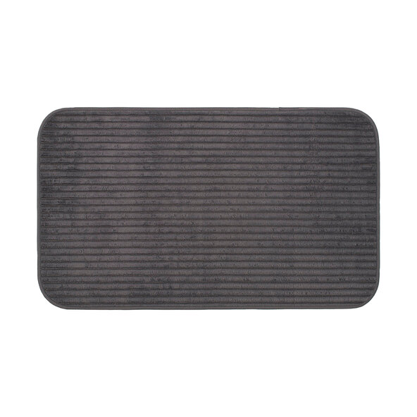 Badteppich Berlin in Cord Optik, 2er Set, 60 x 100 cm, anthrazit