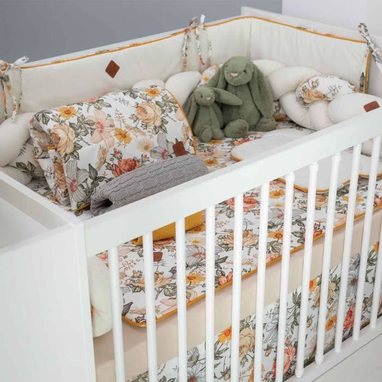 Tresse de lit bébé universelle Néo Vintage Multicolore TU blanc