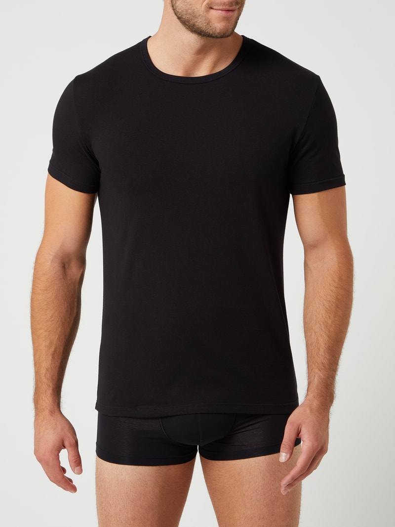 T-Shirt im 2er-Pack in schwarz
