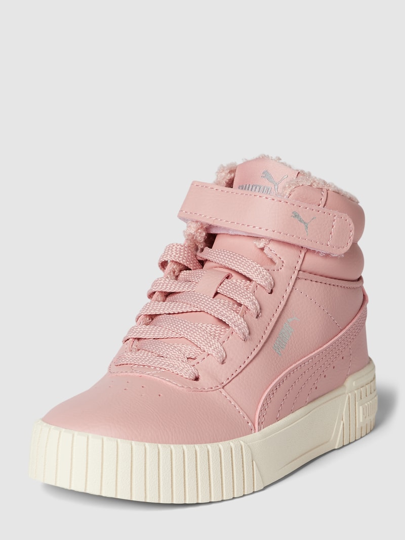 High Top Sneaker mit Label-Detail Modell 'Carina' in pink
