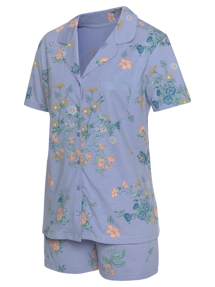 VIVANCE DREAMS Shorty in lavendel-allover-geblümt günstig kaufen