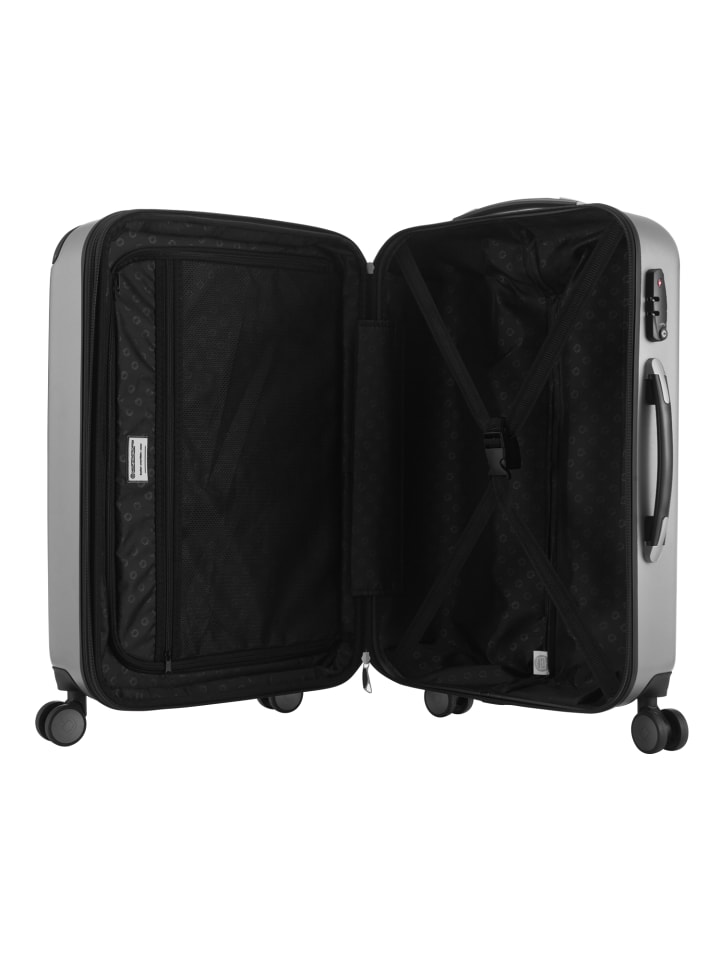Hauptstadtkoffer Spree - Großer Koffer erweiterbar XL Trolley Aufgabegepäck, TSA, in Silber günstig kaufen L