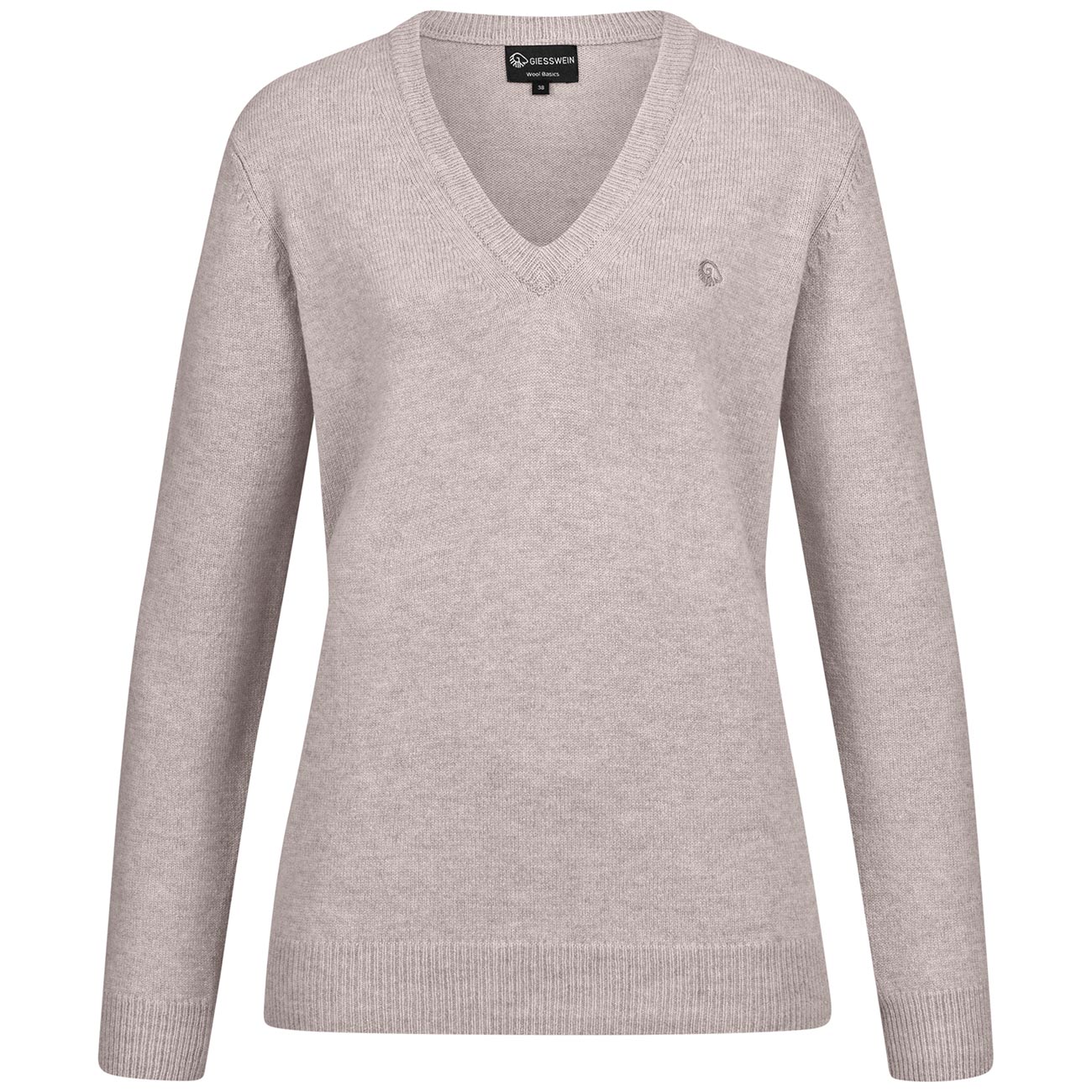Wollpullover V-Ausschnitt Damen
