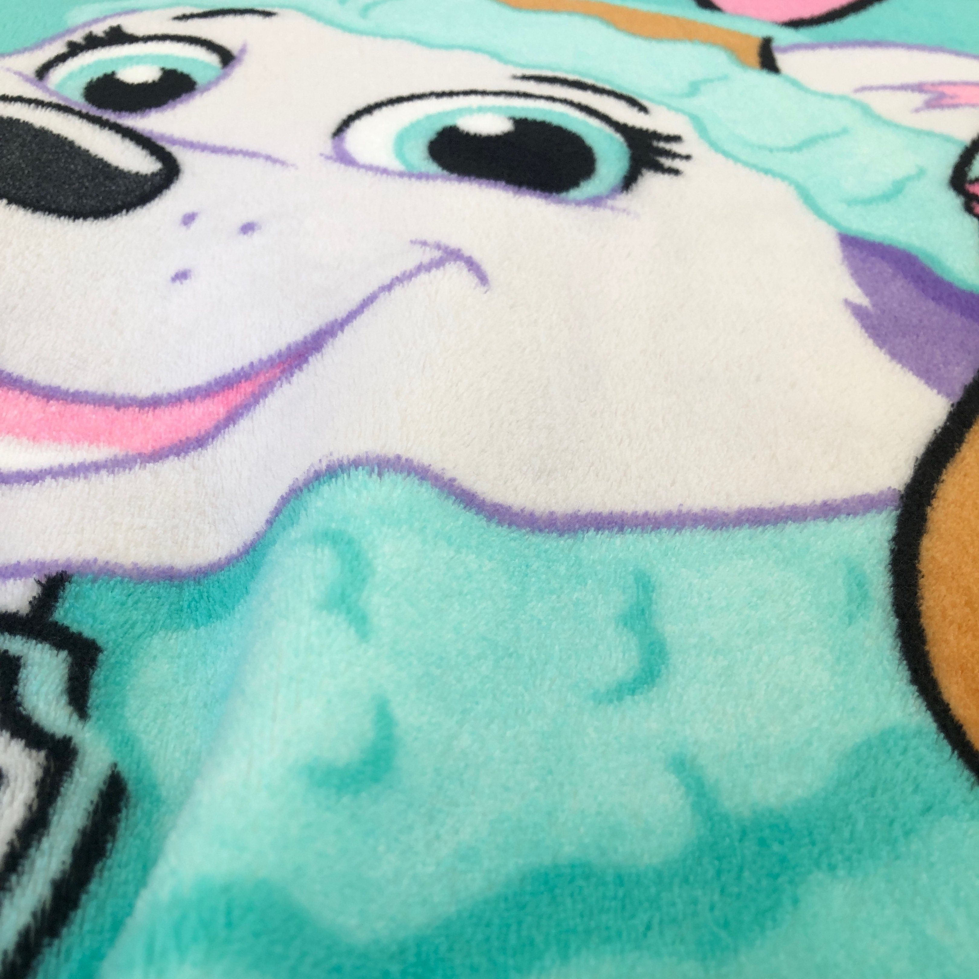 Kinderdecke Paw Patrol 130x170 cm, weich und kuschelig, passend zur Bettwäsche, MTOnlinehandel, Sofadecke / Überwurf / Fleece-Decke in rosa