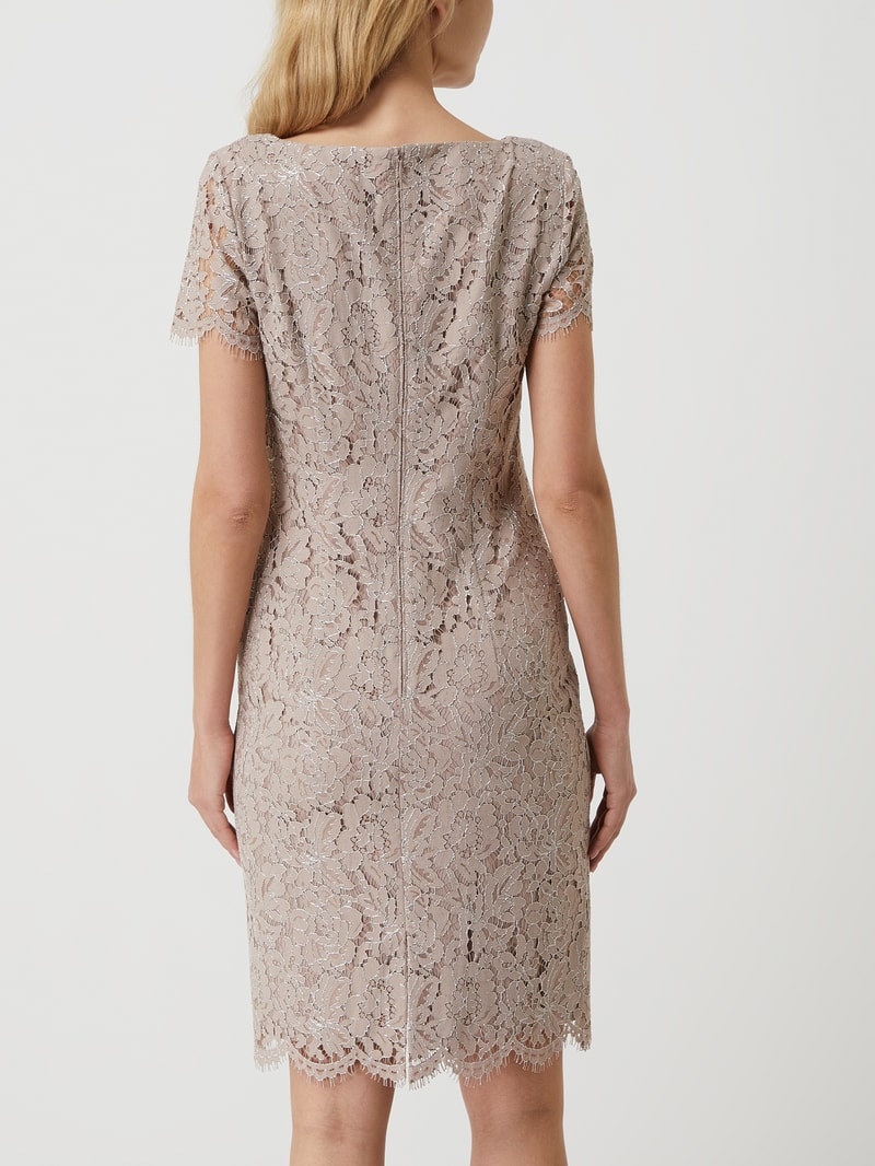 Cocktailkleid aus Spitze in mauve