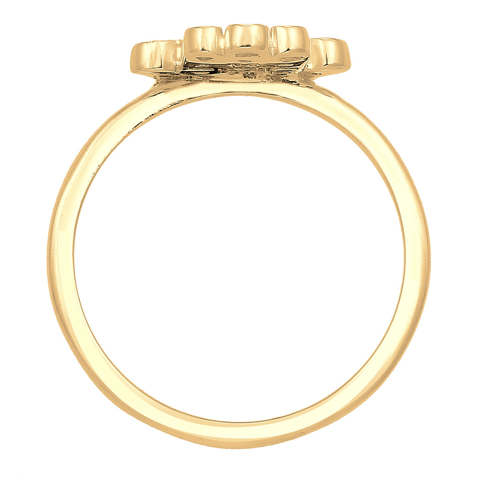 Elli Elli Bague La Main Hamsa Karma Cristaux Zircone Bague Femme - (925/1000) Argent Bague