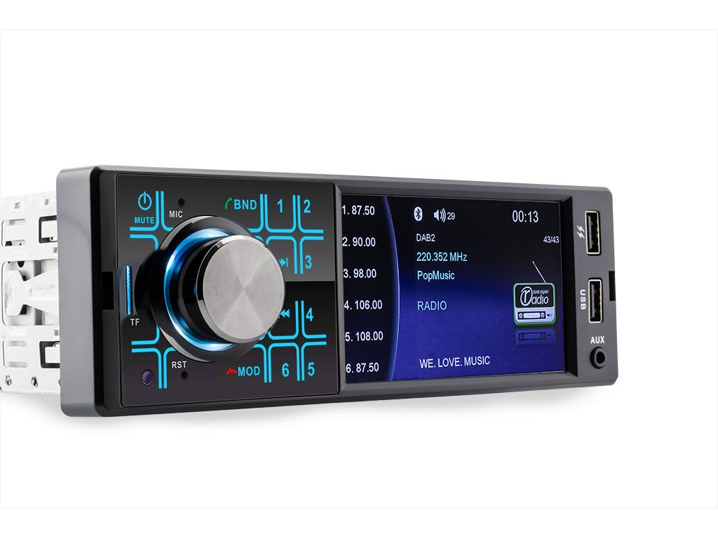 RMD404DAB-BT-Autoradio mit DAB + und Bluetooth - Schwarz