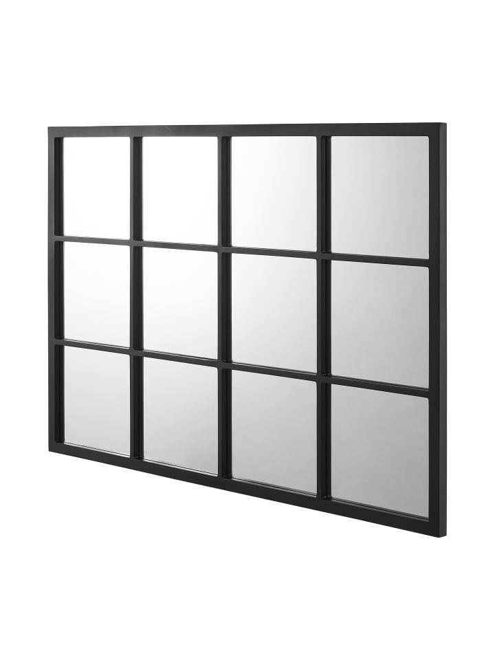 en.casa Wandspiegel Cupello in Schwarz (H)90cm (B)60cm (T)1.8cm günstig kaufen onesize